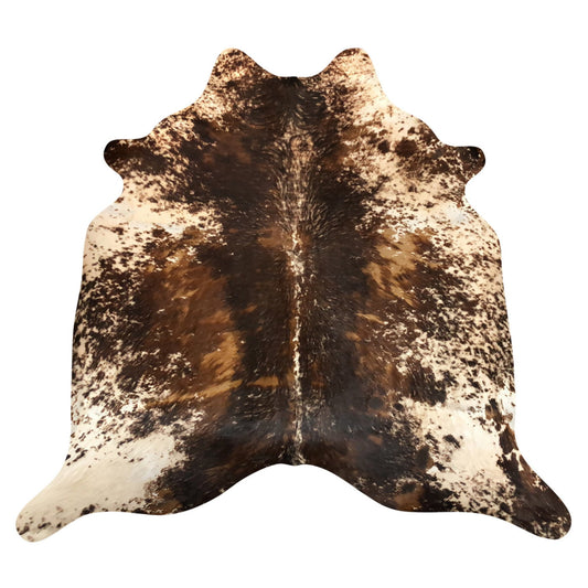 Natural Brazilian Cowhide Rug -  Espresso, Ivory & Mocha
