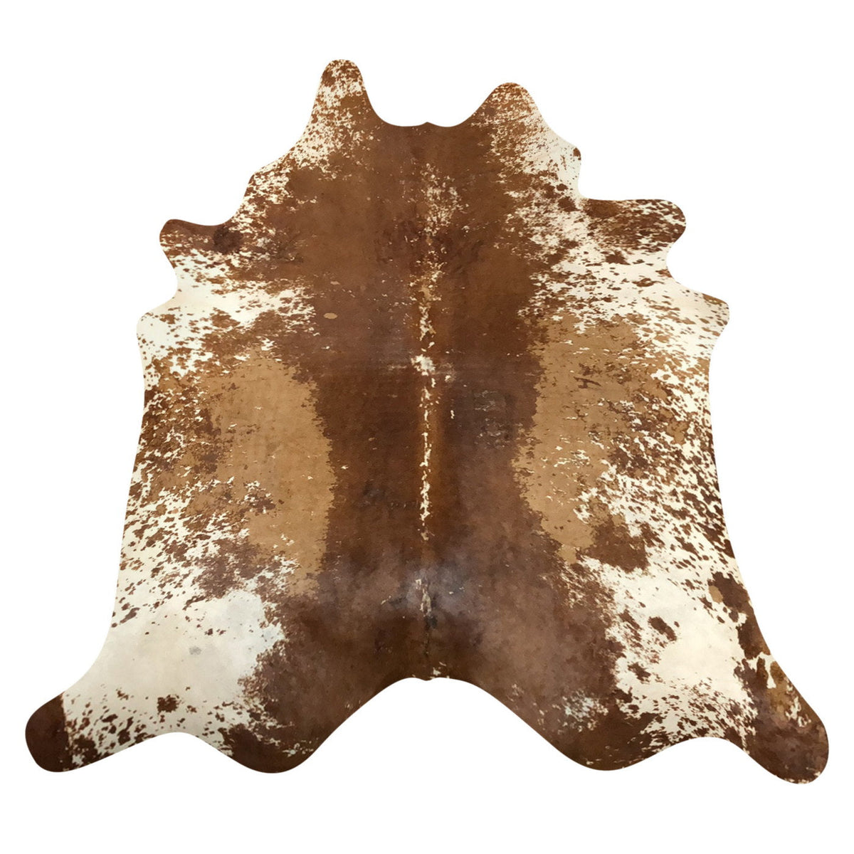 Natural Brazilian Cowhide Rug -  Mocha, Ivory & Caramel
