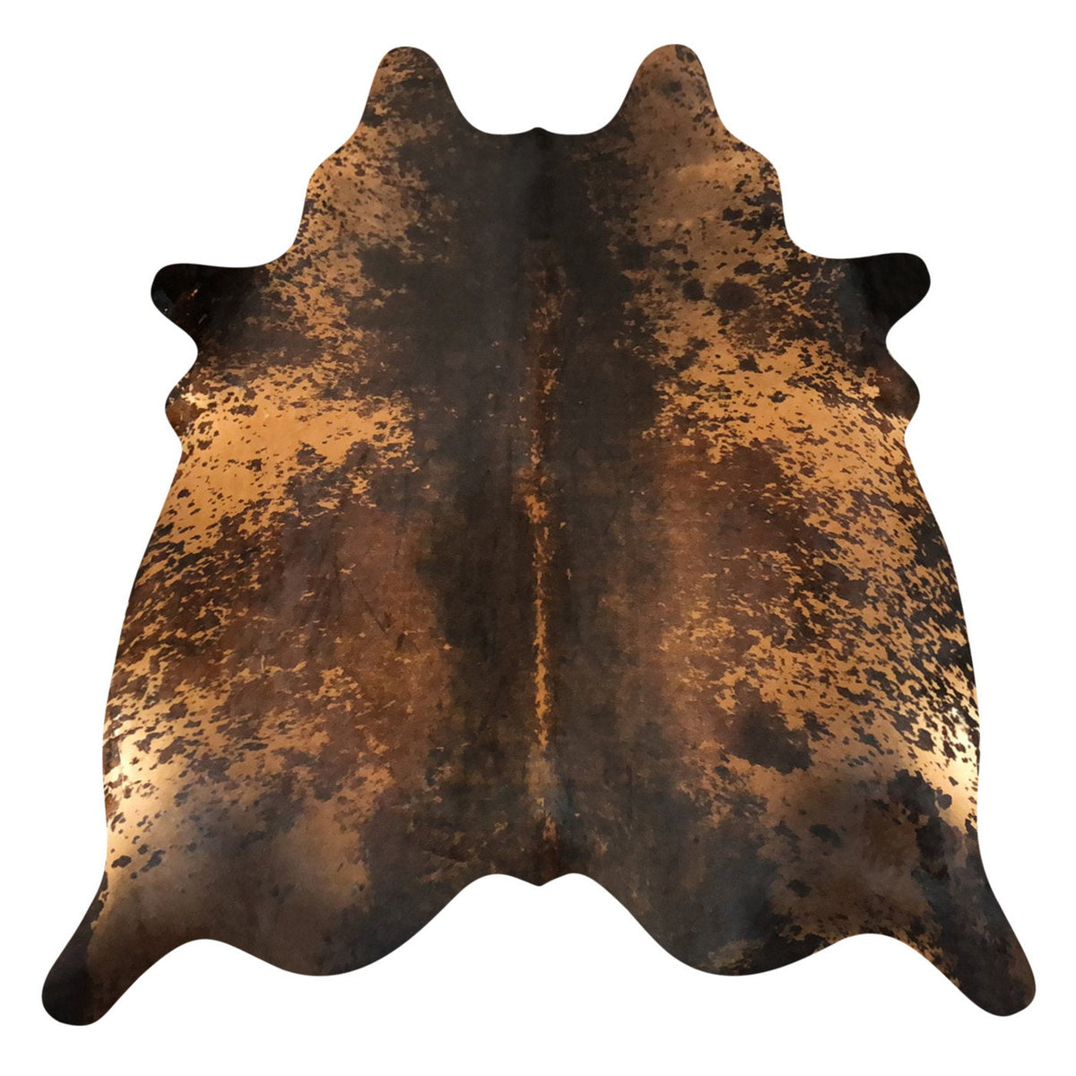 Natural Brazilian Cowhide Rug -  Espresso, Caramel & Mocha