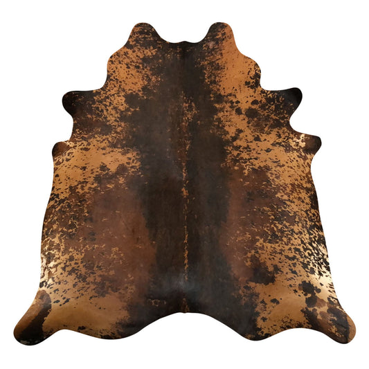 Natural Brazilian Cowhide Rug -  Espresso, Caramel & Mocha