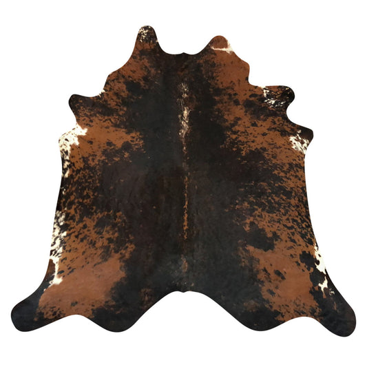 Natural Brazilian Cowhide Rug -  Espresso, Mocha & Ivory