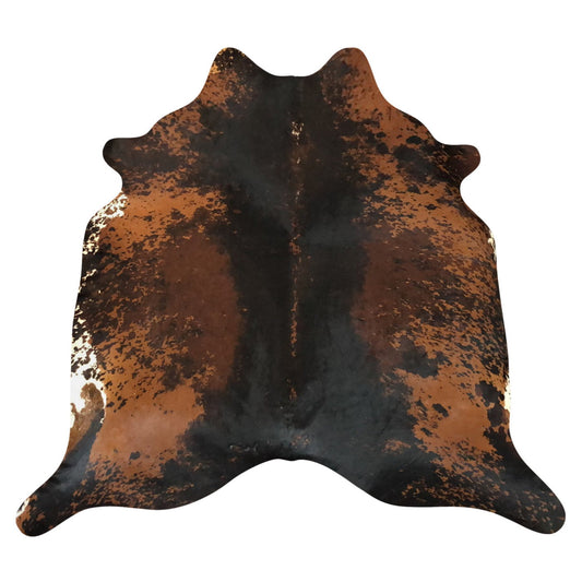 Natural Brazilian Cowhide Rug -  Espresso, Mocha & Ivory