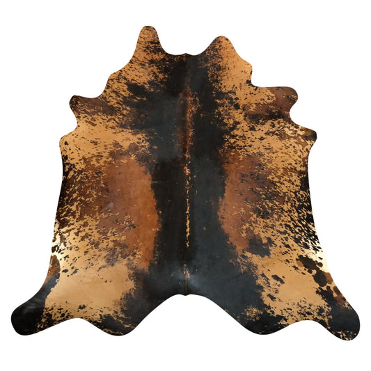 Natural Brazilian Cowhide Rug -  Espresso, Caramel & Mocha