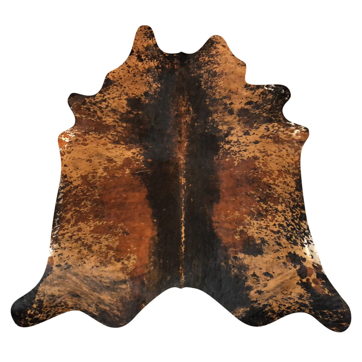 Natural Brazilian Cowhide Rug -  Espresso, Caramel & Mocha