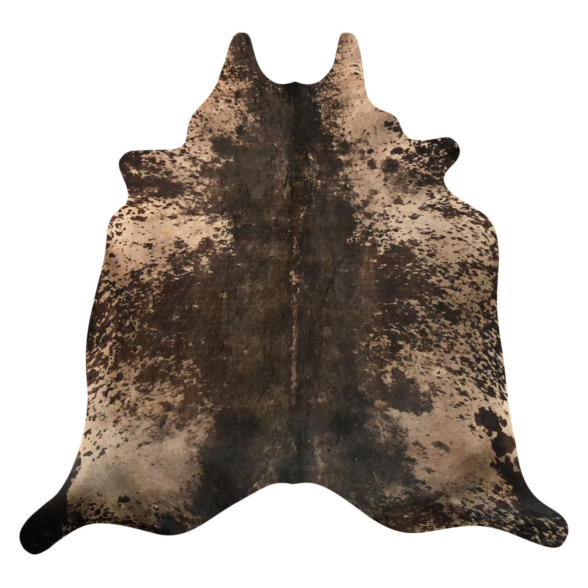Natural Brazilian Cowhide Rug -  Espresso & Caramel