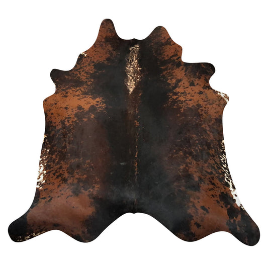 Natural Brazilian Cowhide Rug -  Espresso, Mocha & Ivory