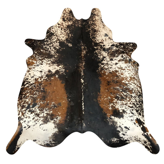 Natural Brazilian Cowhide Rug -  Espresso, Ivory & Mocha