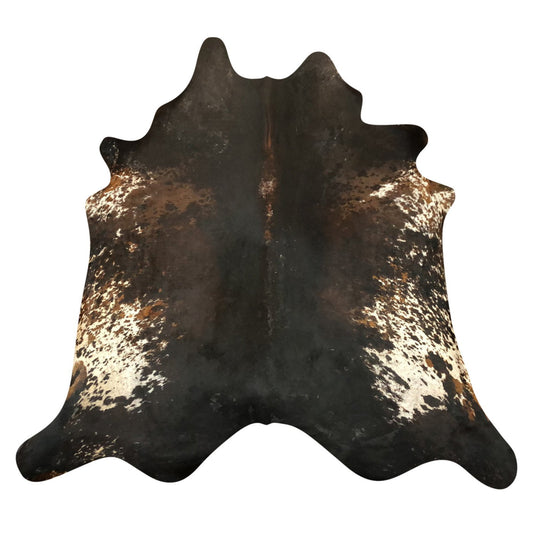 Natural Brazilian Cowhide Rug -  Espresso, Mocha & Ivory