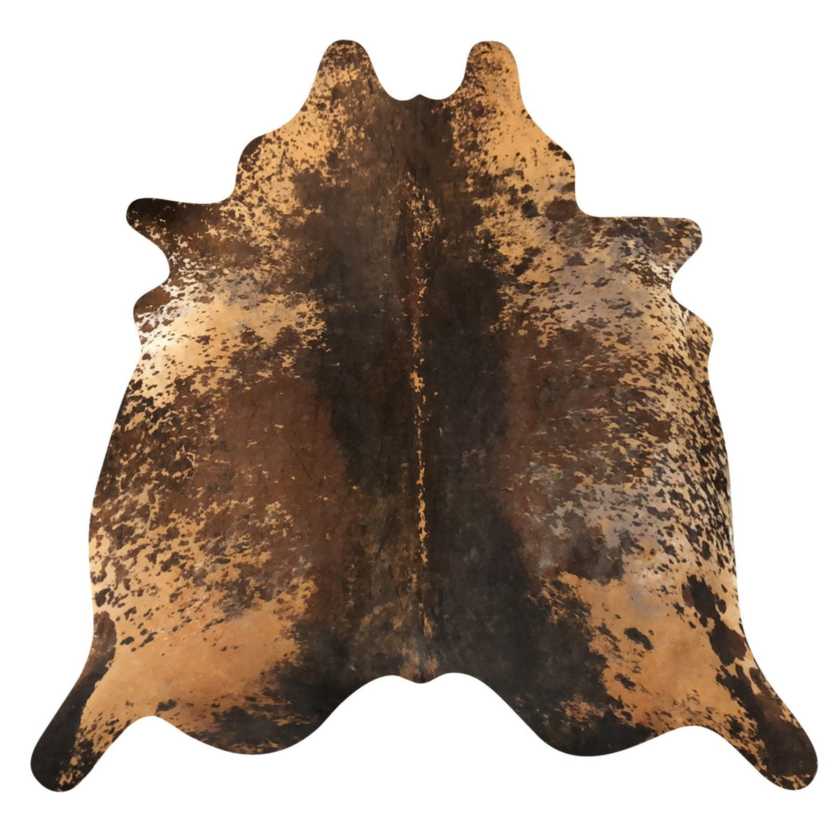 Natural Brazilian Cowhide Rug -  Espresso, Caramel & Mocha