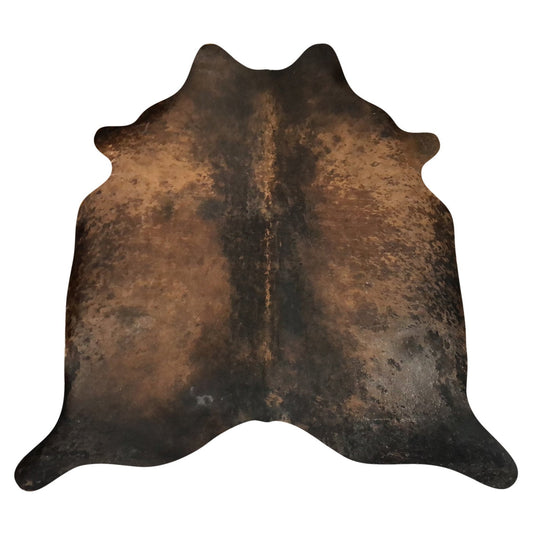 Natural Brazilian Cowhide Rug -  Caramel & Espresso