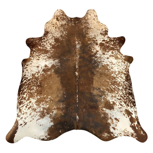 Natural Brazilian Cowhide Rug -  Mocha, Ivory & Caramel
