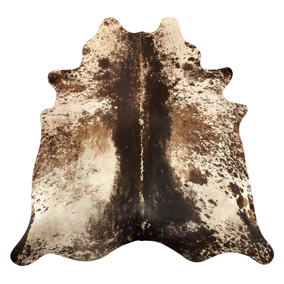 Natural Brazilian Cowhide Rug -  Espresso, Ivory & Mocha
