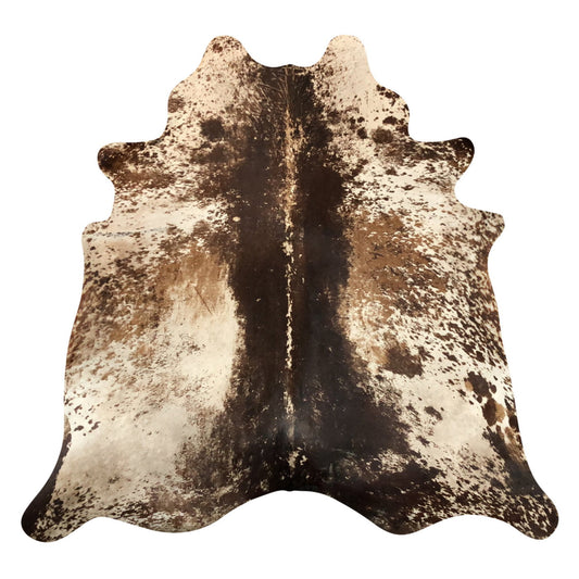 Natural Brazilian Cowhide Rug -  Espresso, Ivory & Mocha
