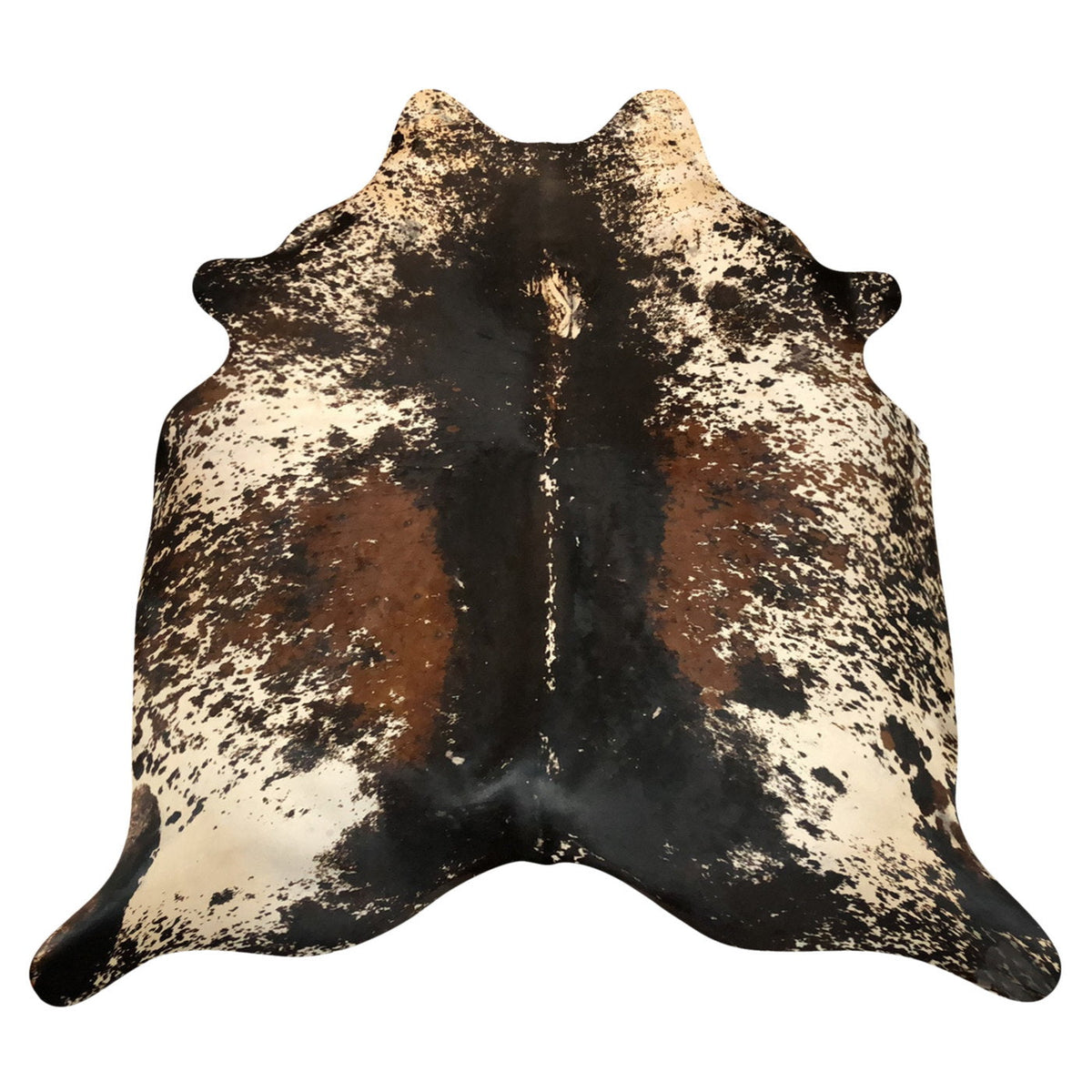 Natural Brazilian Cowhide Rug -  Espresso, Ivory & Mocha