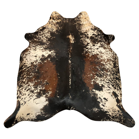 Natural Brazilian Cowhide Rug -  Espresso, Ivory & Mocha