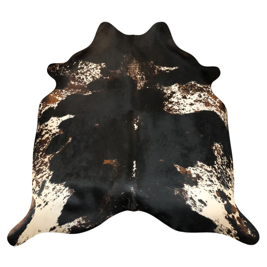 Natural Brazilian Cowhide Rug -  Espresso, Ivory & Mocha