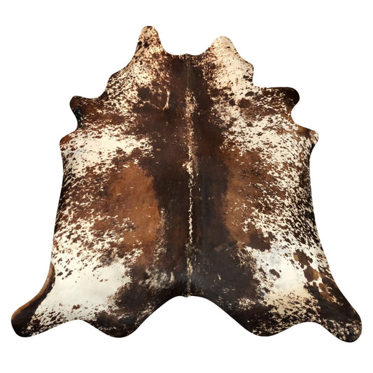 Natural Brazilian Cowhide Rug -  Espresso, Ivory & Mocha