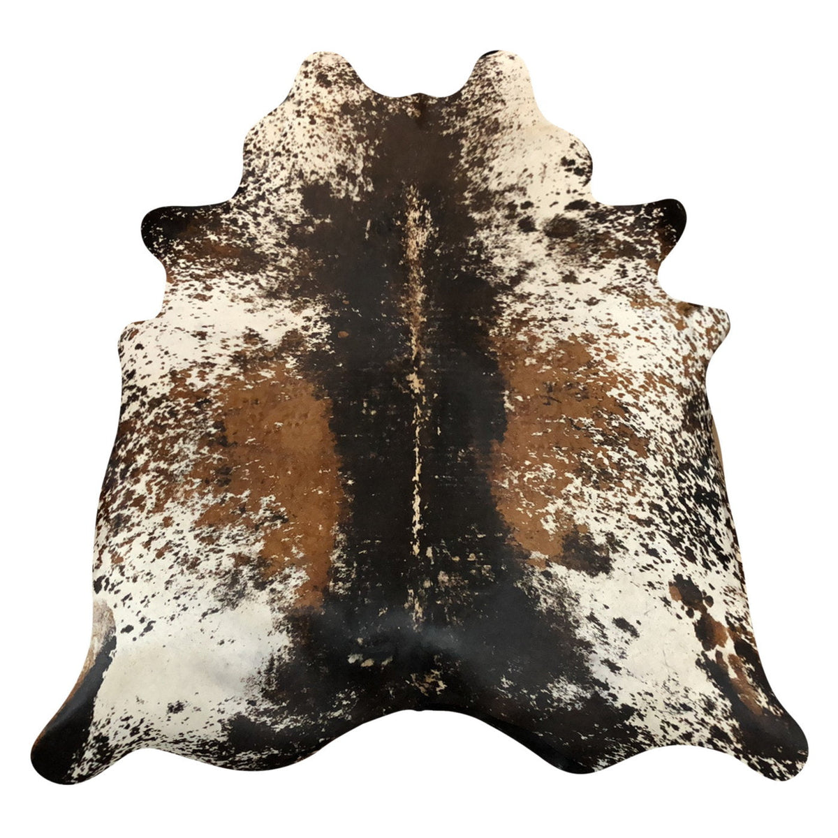 Natural Brazilian Cowhide Rug -  Espresso, Ivory & Mocha