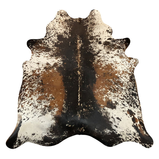 Natural Brazilian Cowhide Rug -  Espresso, Ivory & Mocha