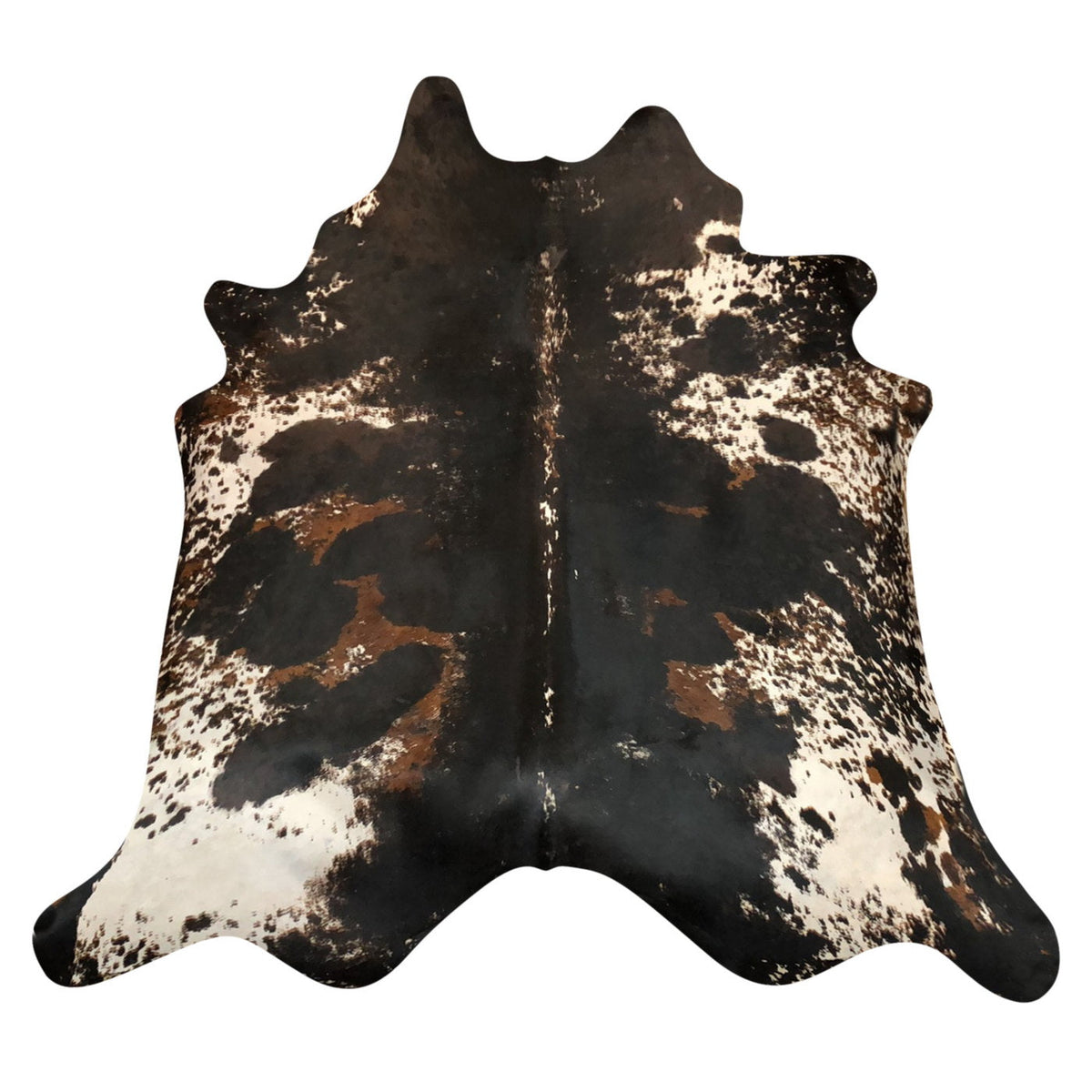 Natural Brazilian Cowhide Rug -  Espresso, Ivory & Mocha