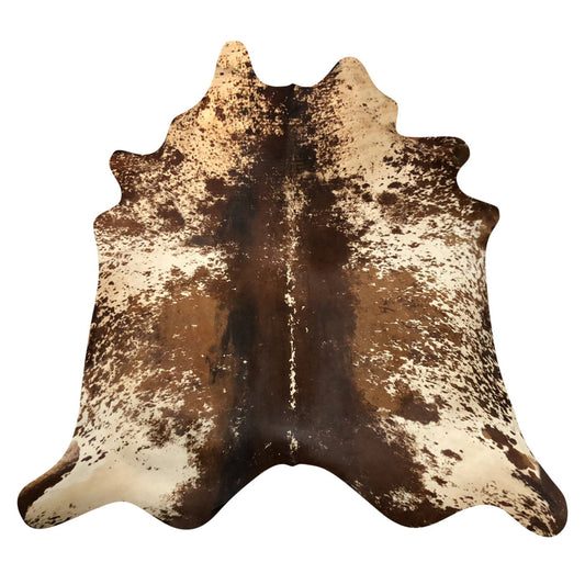 Natural Brazilian Cowhide Rug -  Chocolate, Beige & Mocha