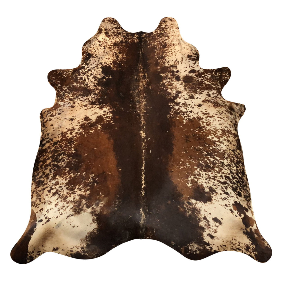 Natural Brazilian Cowhide Rug -  Espresso, Ivory & Mocha