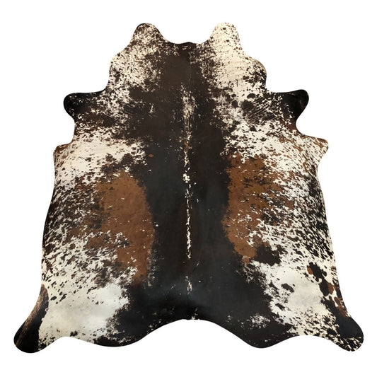 Natural Brazilian Cowhide Rug -  Espresso, Ivory & Mocha
