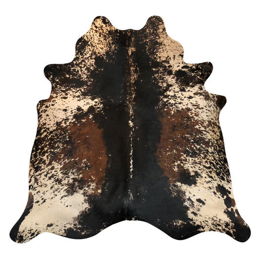 Natural Brazilian Cowhide Rug -  Espresso, Ivory & Mocha