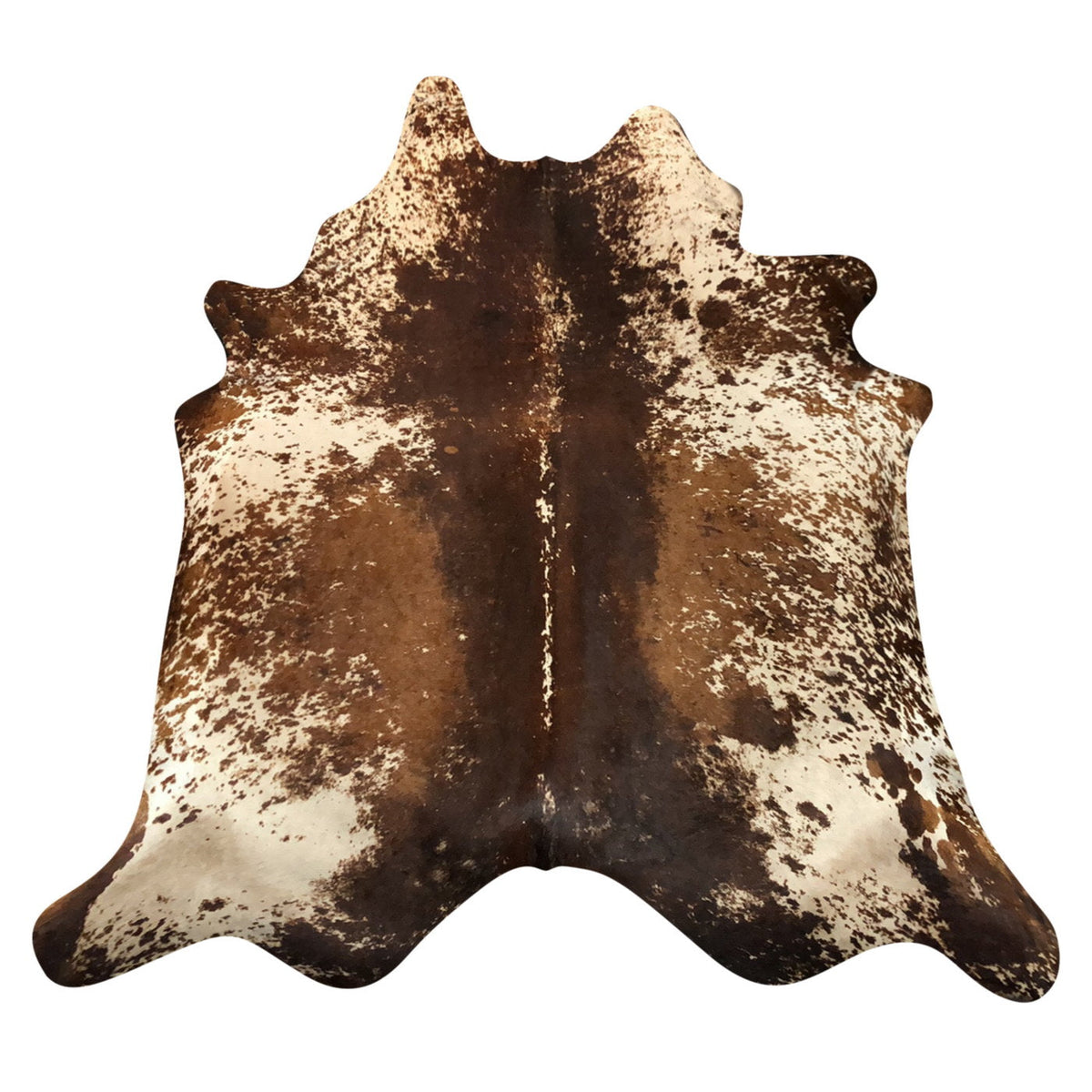 Natural Brazilian Cowhide Rug -  Chocolate, Ivory & Mocha