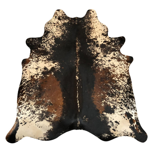 Natural Brazilian Cowhide Rug -  Espresso, Ivory & Mocha