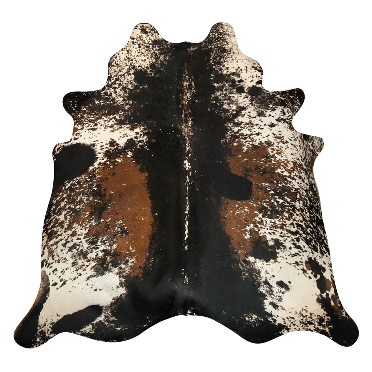 Natural Brazilian Cowhide Rug -  Espresso, Ivory & Mocha