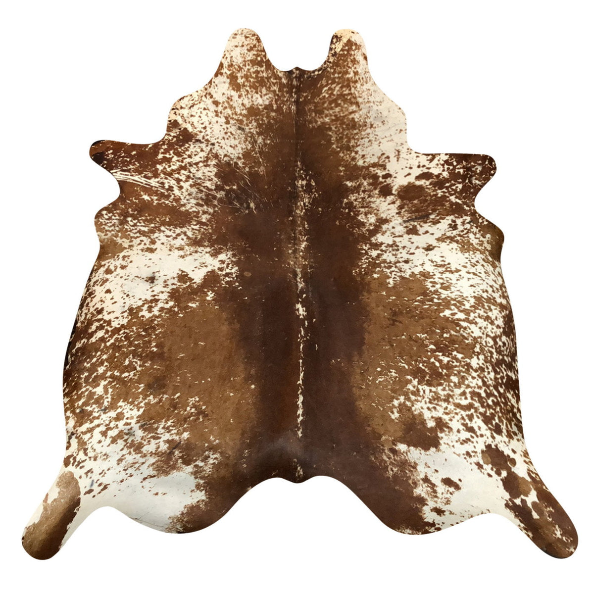 Natural Brazilian Cowhide Rug -  Chocolate, Ivory & Mocha