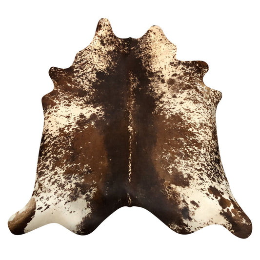 Natural Brazilian Cowhide Rug -  Espresso, Ivory & Mocha