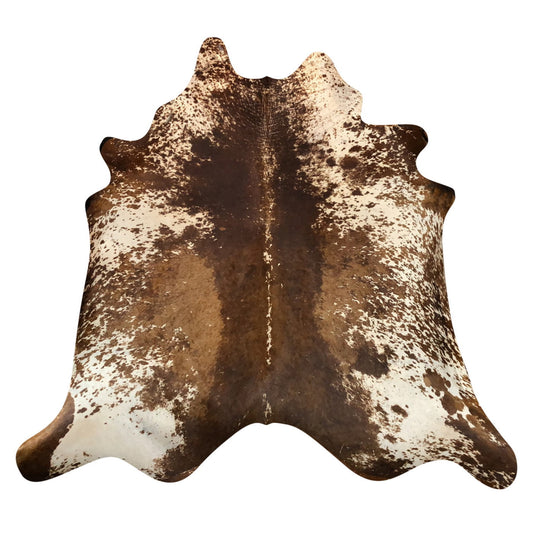 Natural Brazilian Cowhide Rug -  Chocolate, Ivory & Caramel