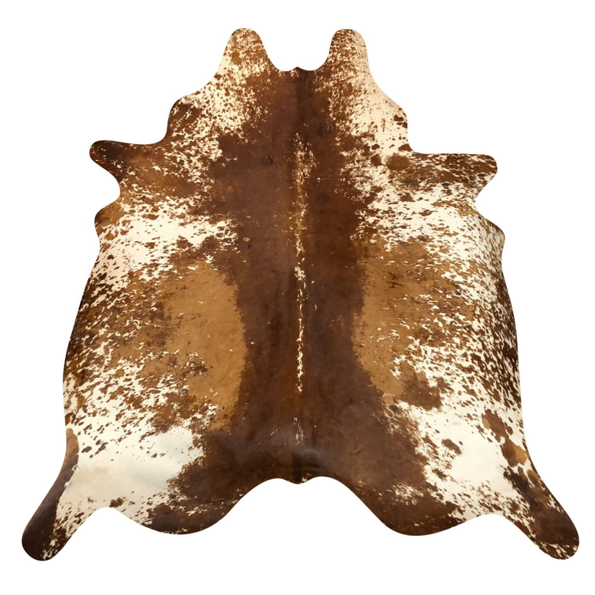 Natural Brazilian Cowhide Rug -  Mocha, Ivory & Caramel