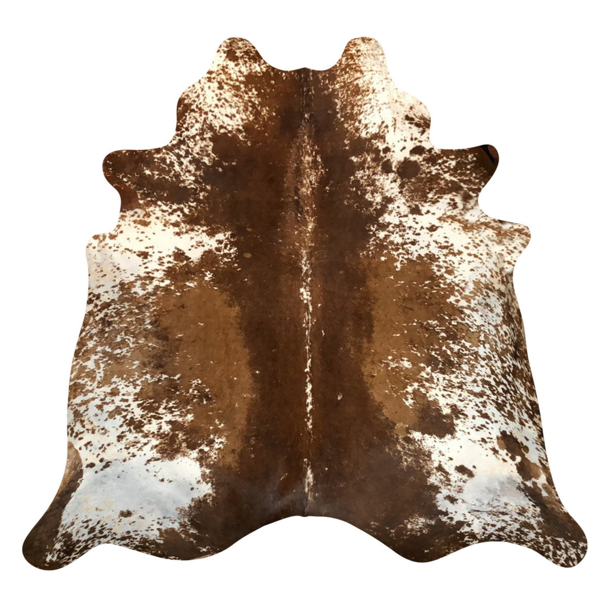 Natural Brazilian Cowhide Rug -  Chocolate, Ivory & Mocha