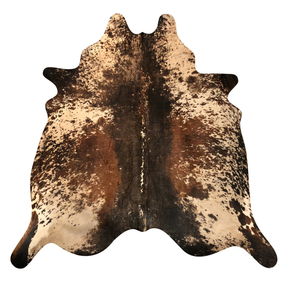 Natural Brazilian Cowhide Rug -  Espresso, Beige & Mocha