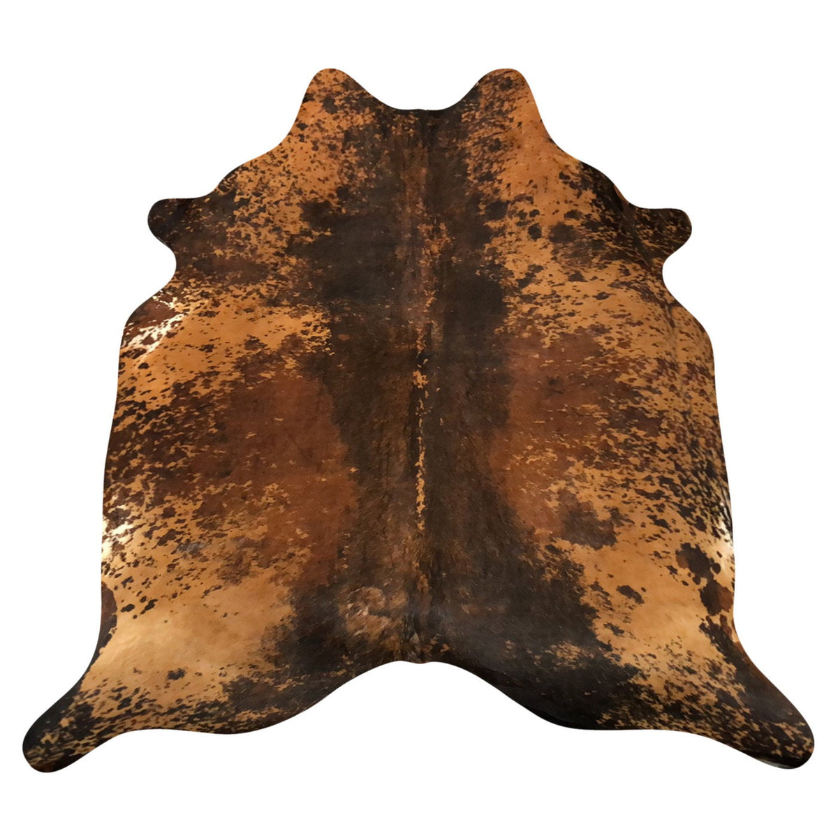 Natural Brazilian Cowhide Rug -  Espresso, Caramel & Mocha