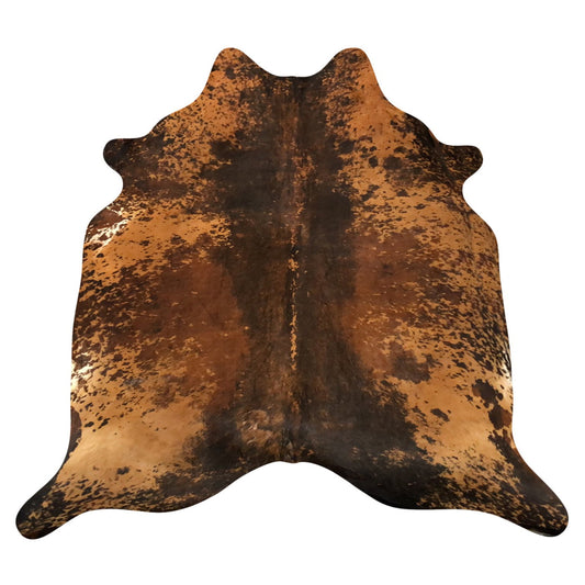 Natural Brazilian Cowhide Rug -  Espresso, Caramel & Mocha