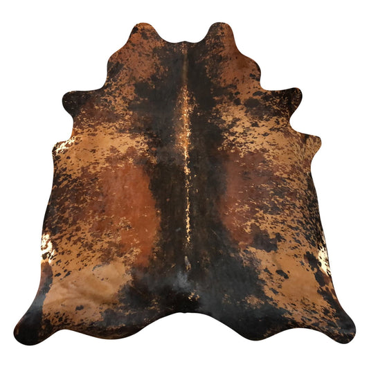 Natural Brazilian Cowhide Rug -  Espresso, Mocha & Ivory