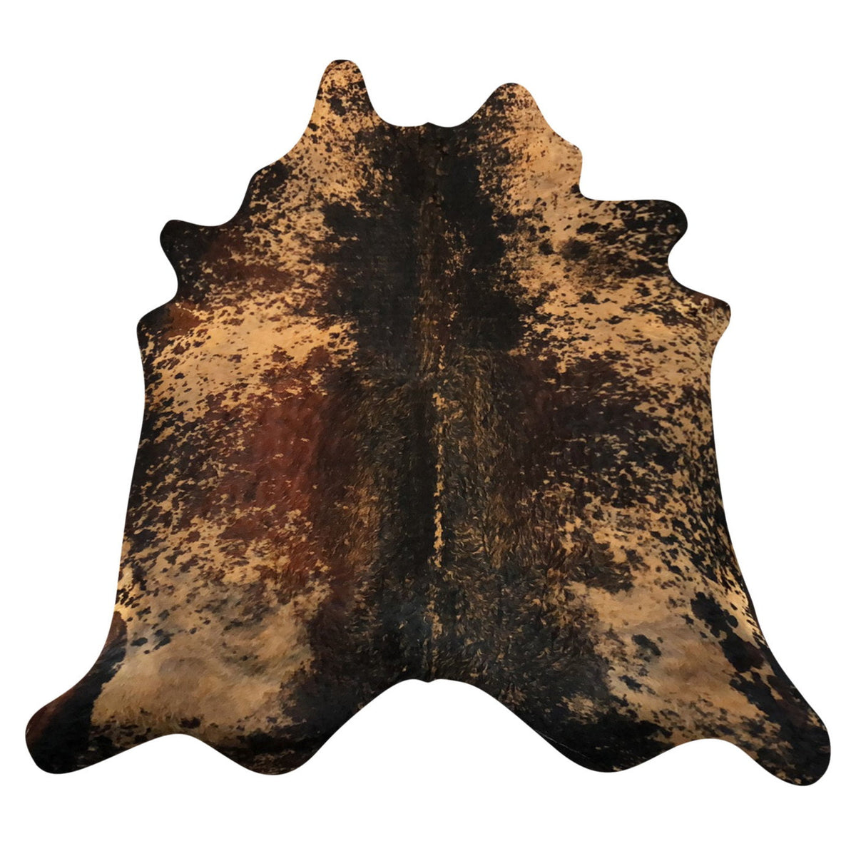 Natural Brazilian Cowhide Rug -  Espresso, Caramel & Mocha