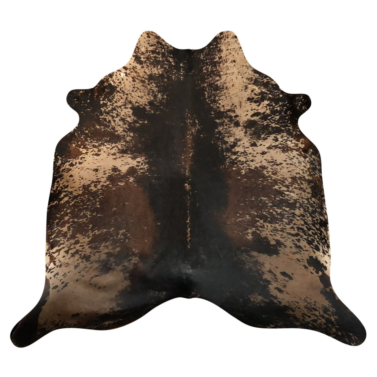 Natural Brazilian Cowhide Rug -  Espresso, Caramel & Chocolate