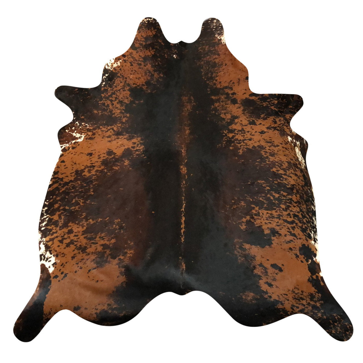 Natural Brazilian Cowhide Rug -  Espresso, Mocha & Ivory