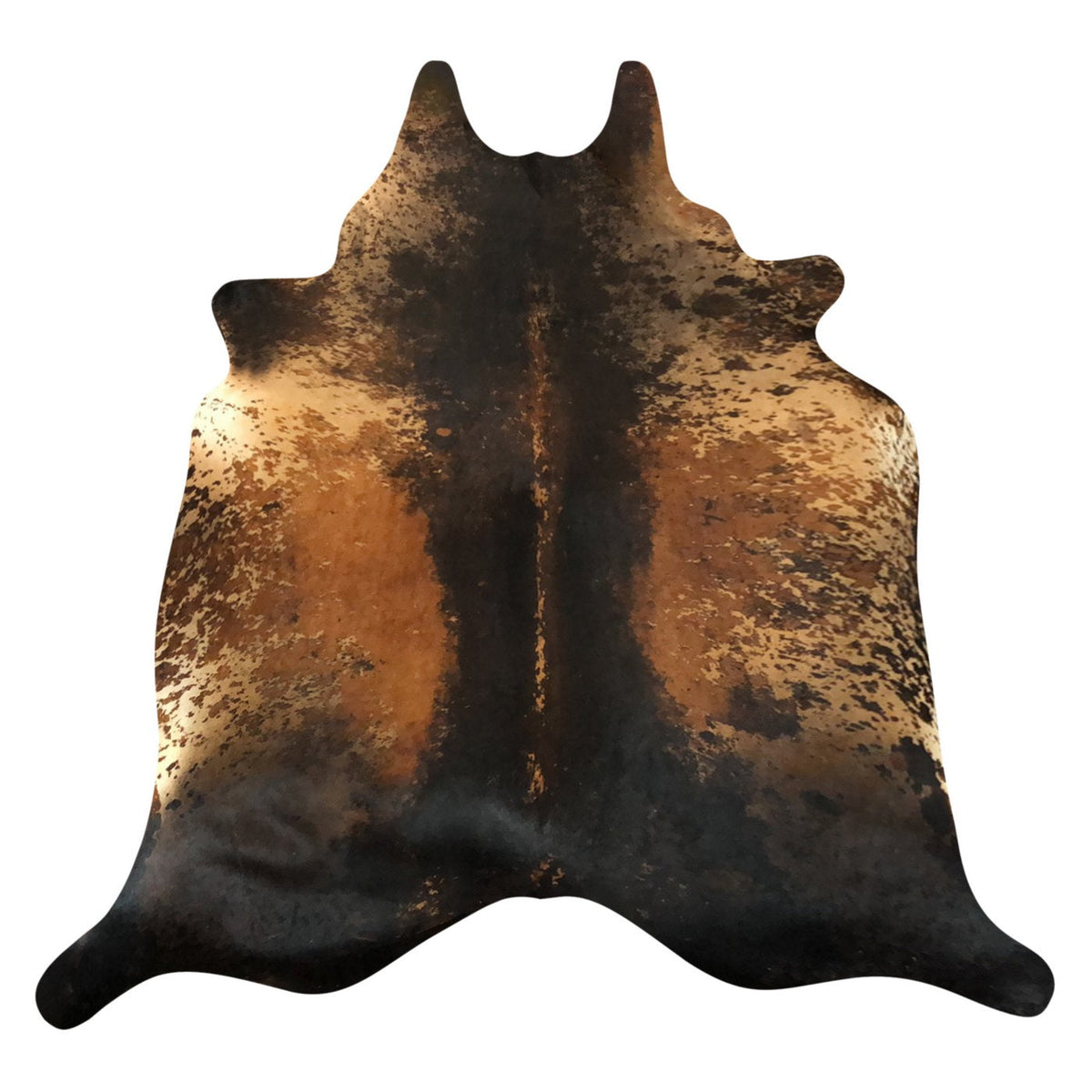 Natural Brazilian Cowhide Rug -  Espresso, Mocha & Caramel