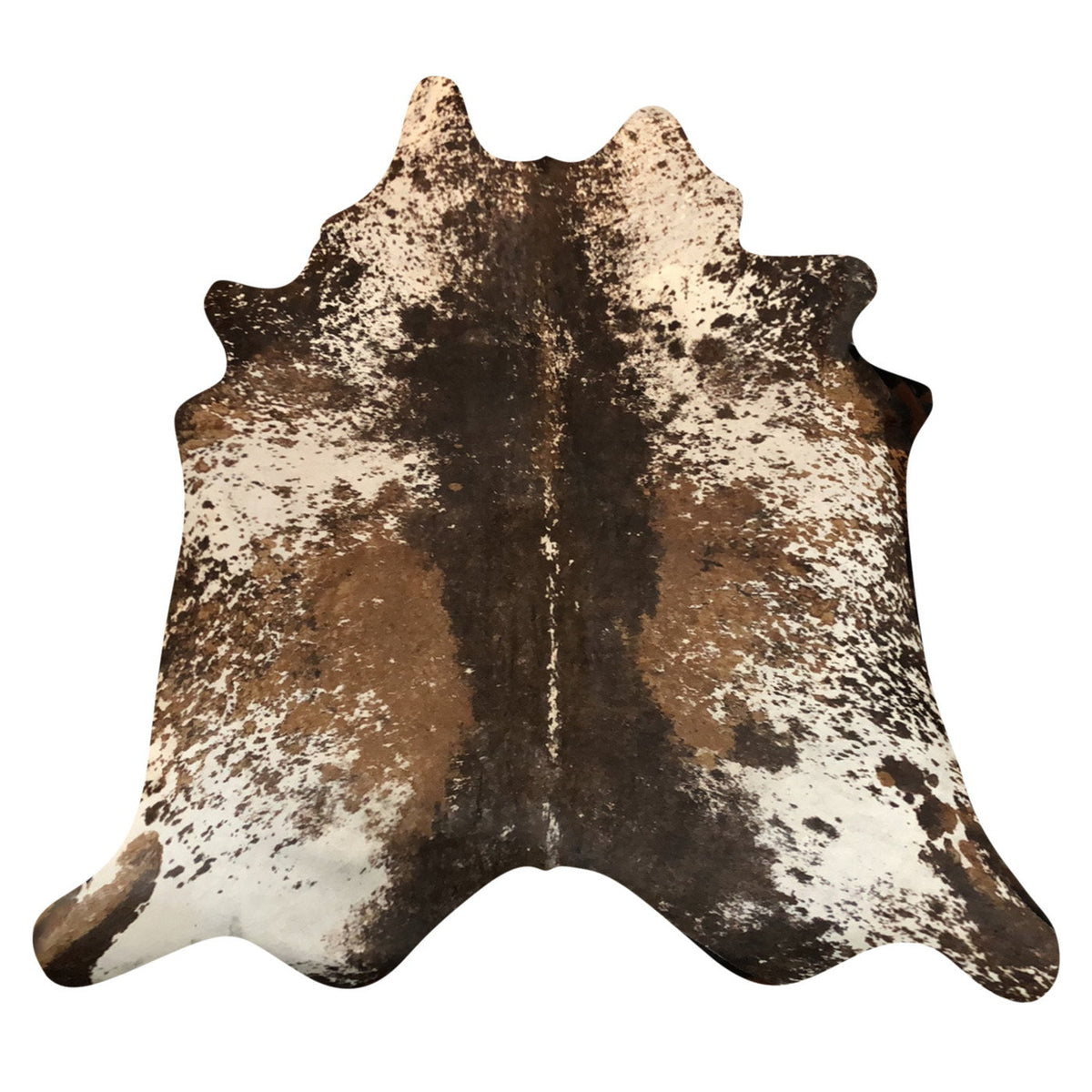 Natural Brazilian Cowhide Rug -  Espresso, Ivory & Mocha