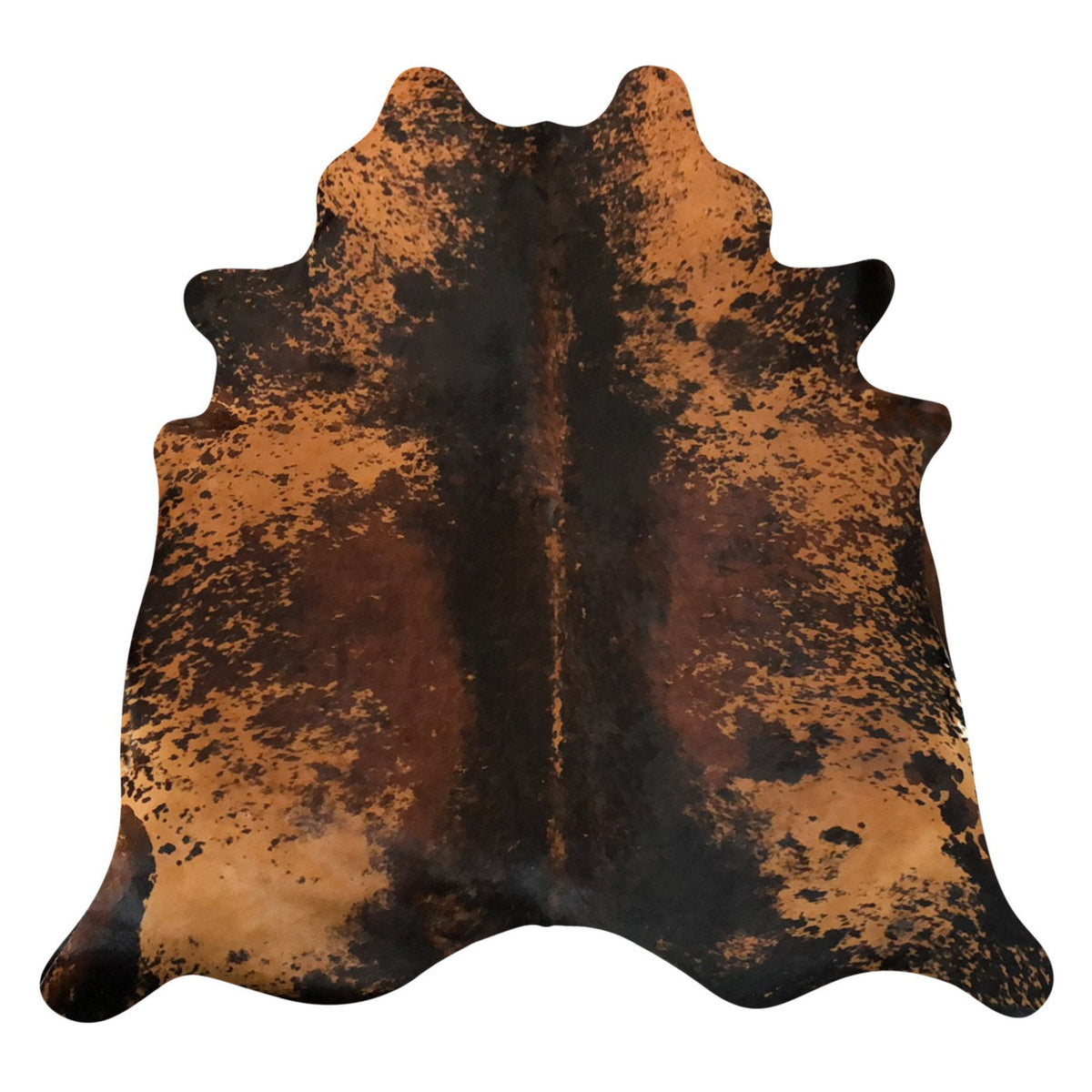 Natural Brazilian Cowhide Rug -  Espresso & Mocha