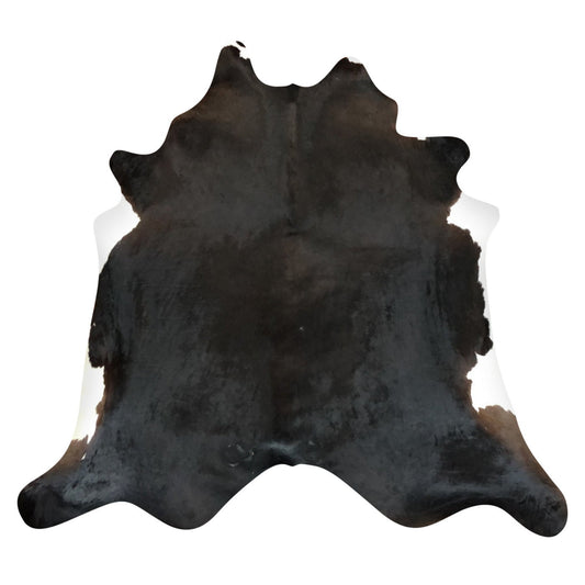 Natural Brazilian Cowhide Rug -  Espresso & Ivory
