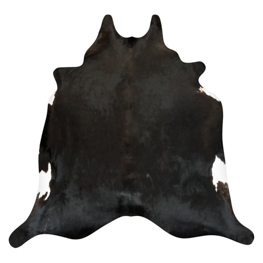 Natural Brazilian Cowhide Rug -  Espresso & Ivory