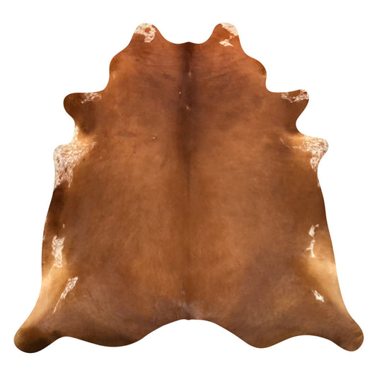 Natural Brazilian Cowhide Rug -  Mocha & Ivory