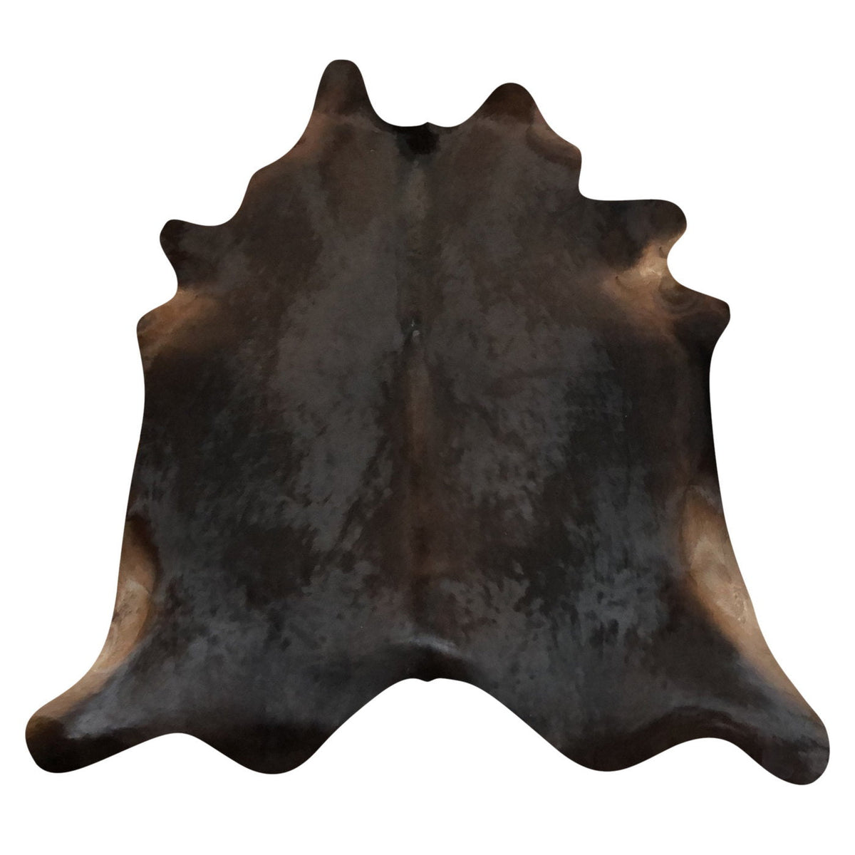Natural Brazilian Cowhide Rug -  Espresso & Caramel